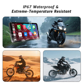 AotuLink IP67-rated unit resisting water and dust during rugged rides.