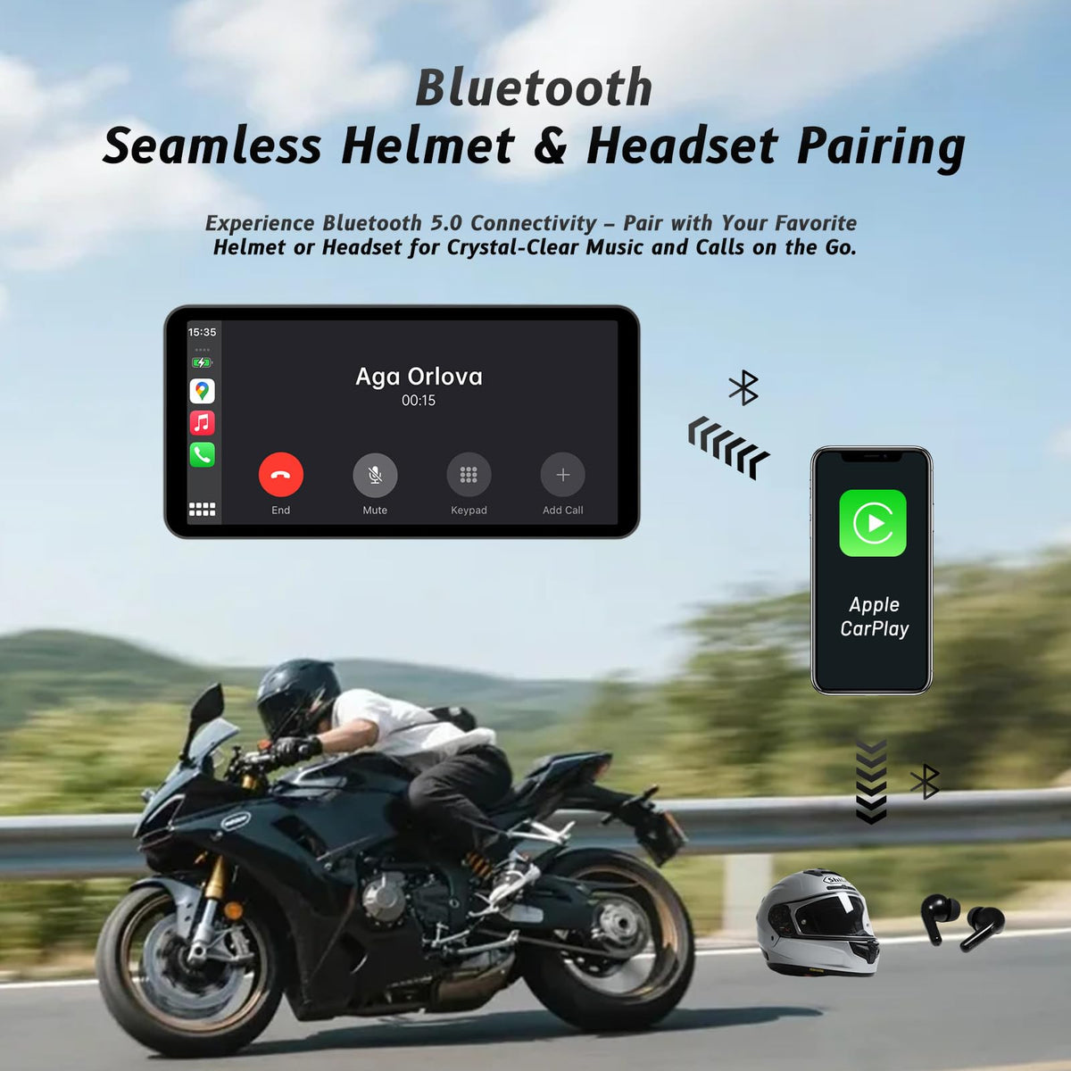 AotuLink universal mount allows quick installation on most bikes.