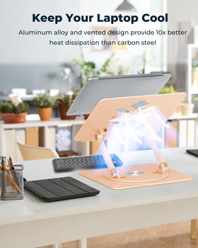 Aoviho anti-slip rubber pads detail preventing slips and protecting laptop finish