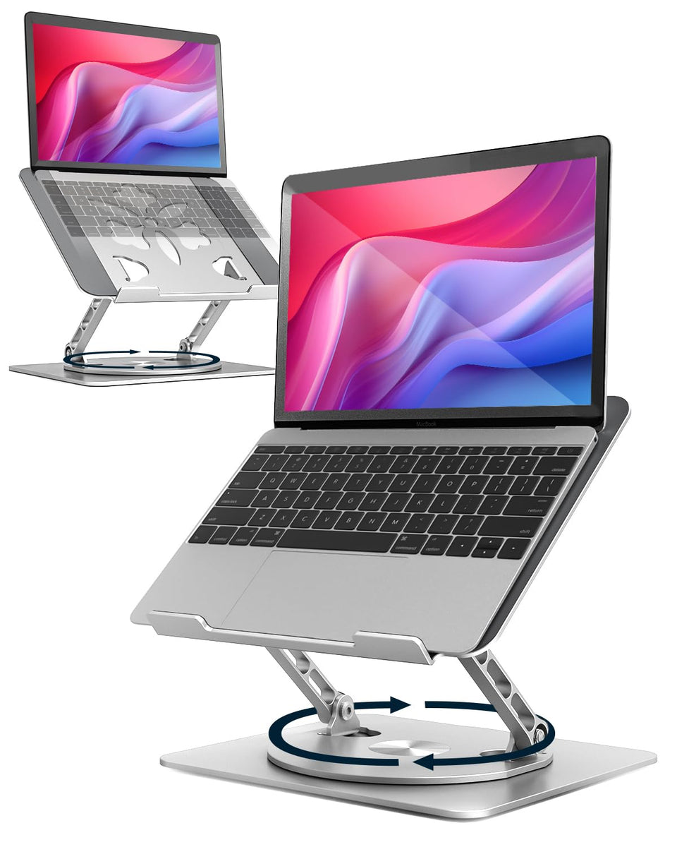 Aoviho front view silver showing ergonomic elevation and stable base
