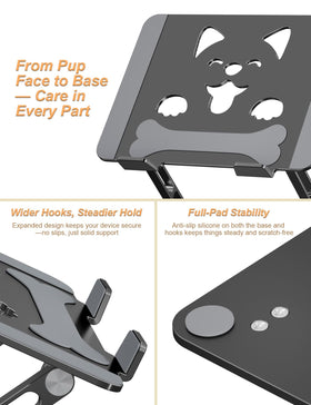 Aoviho silicone pad detail protecting laptop finish while preventing slipping for stability