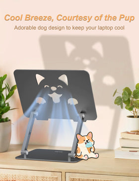 Aoviho puppy-shaped vent closeup enhancing airflow and device cooling benefit