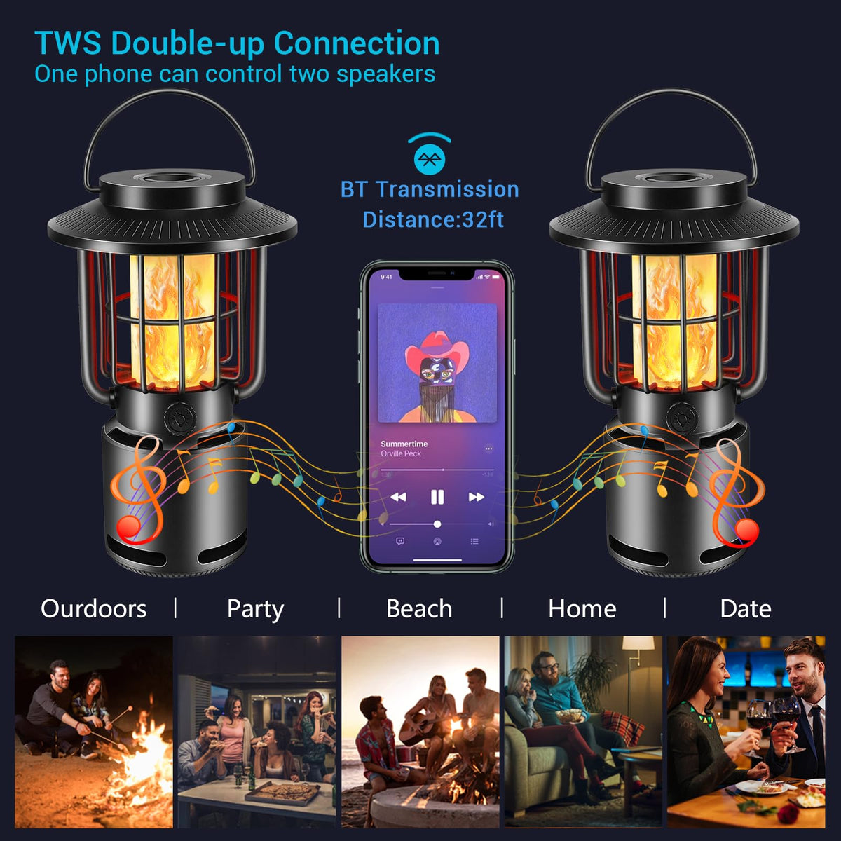 Aovikey IPX5 water-resistant speaker withstands splashes and rain on hikes