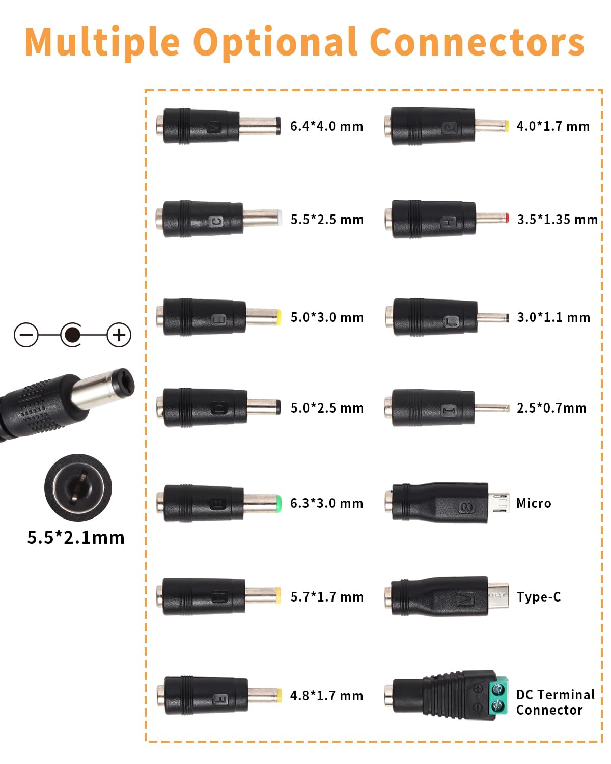 AOYADAISU output display helps you monitor voltage and current easily.