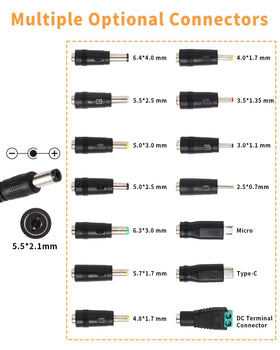 AOYADAISU output display helps you monitor voltage and current easily.