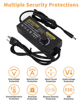 AOYADAISU 14 tips ensure correct polarity and versatile connectivity.