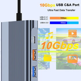 Aoyvsktv USB C Docking Station with SD/TF readers for photographers.
