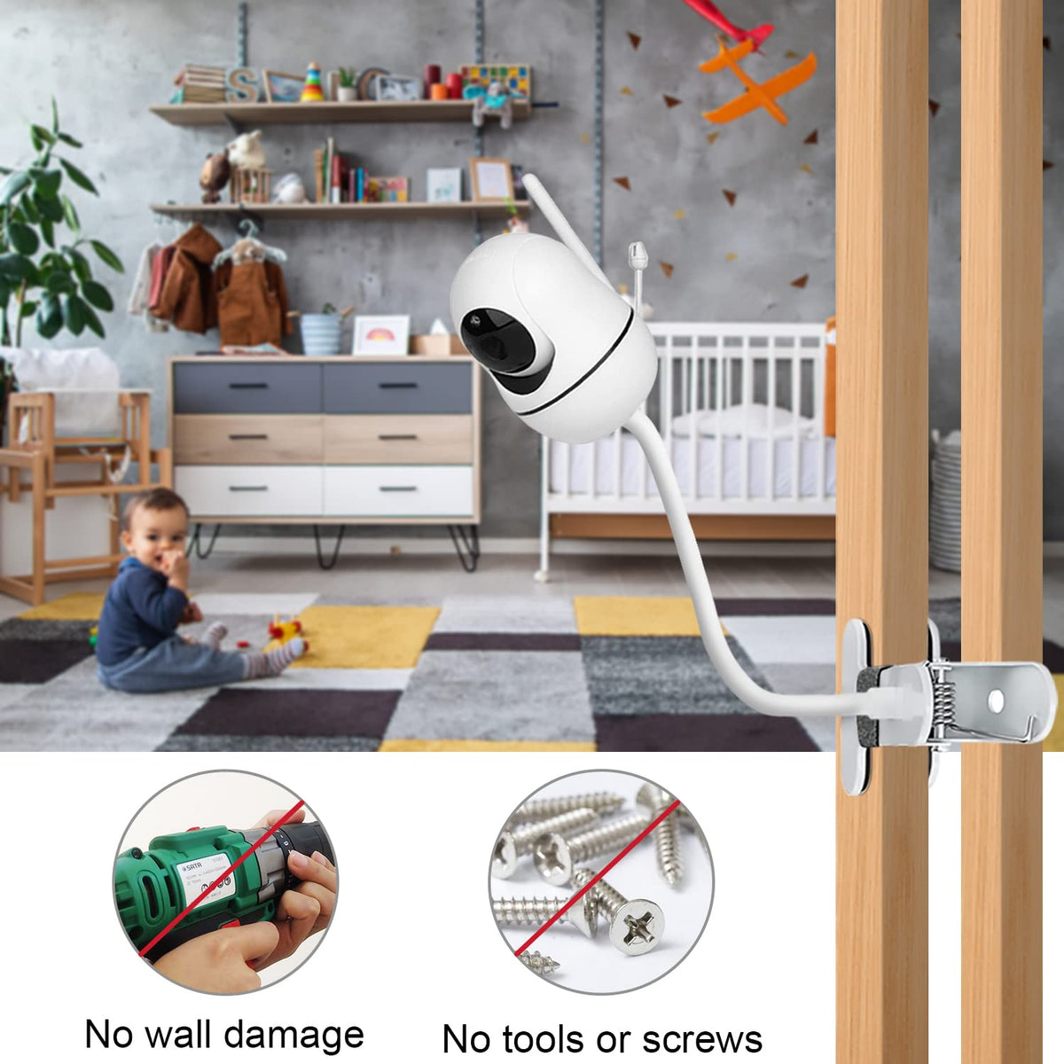 AOZTSUN non-slip foam clamp protects furniture during repositioning