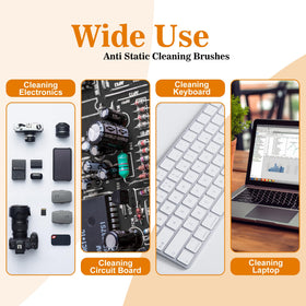 APBFH flat-handle brush cleans PCBs and delicate components safely.