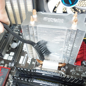 APBFH keyboard-cleaning demo shows tidy work area quickly.