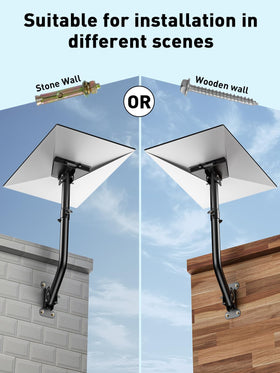 APCUWCQ Starlink Gen3 enterprise mount features durable, rust-resistant construction for long-term use.