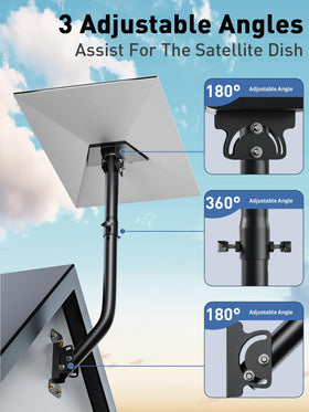 APCUWCQ Starlink Gen3 pole mount kit enables sleek exterior installation.
