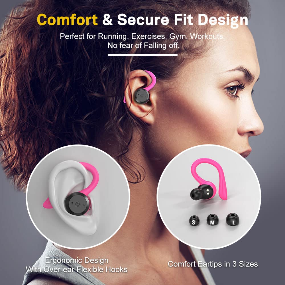 APEKX charging case open with earbuds inside for quick automatic charging