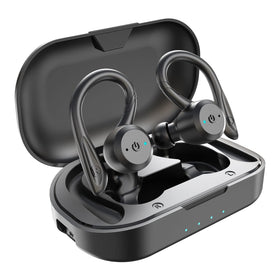 APEKX earbuds front view showing compact design and easy pocketing benefit