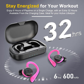 APEKX earbuds worn during running demonstrating secure fit and sweat resistance