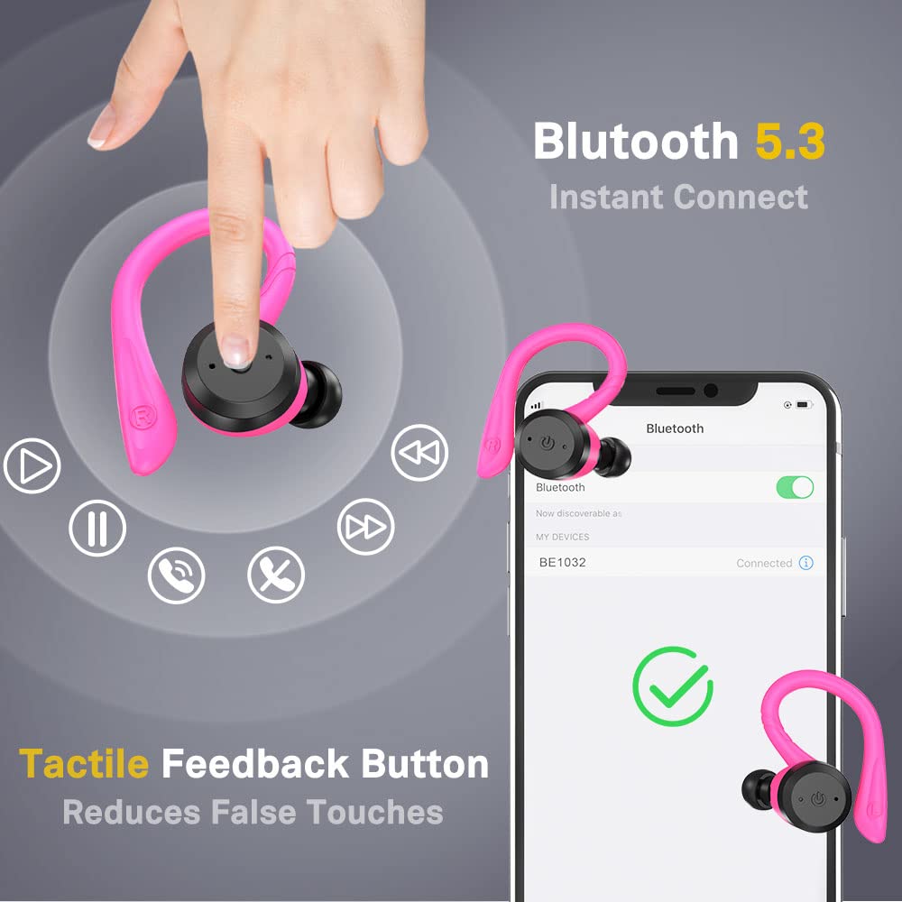 APEKX charging case next to smartphone showing compact pocket-friendly size