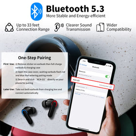 APETOO earbuds with touch controls for hands-free use.