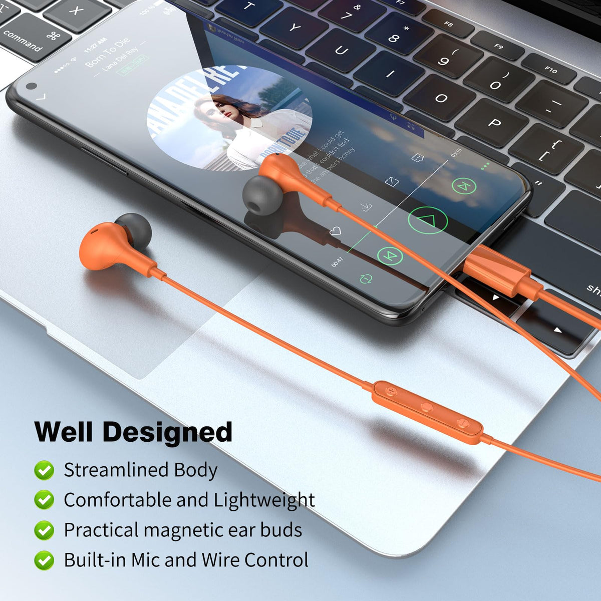 APETOO carrying case included keeps earbuds safe when you travel.