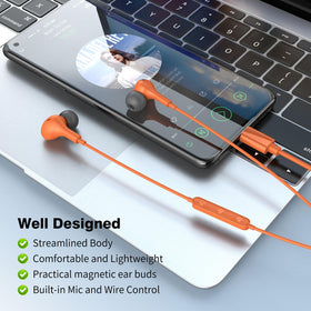 APETOO carrying case included keeps earbuds safe when you travel.