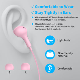 APETOO included ear tips and protective case displayed for fit options and storage