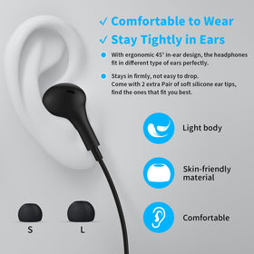 APETOO earbuds worn during a laptop video call delivering clear voice pickup