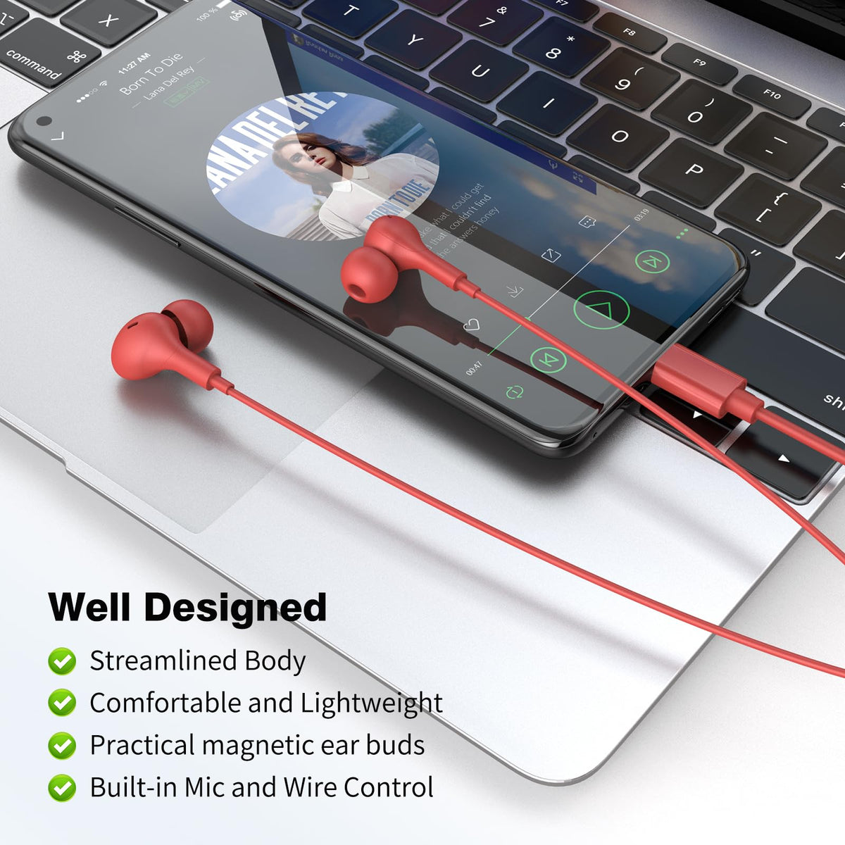 APETOO compact carrying case keeps earbuds protected when traveling.