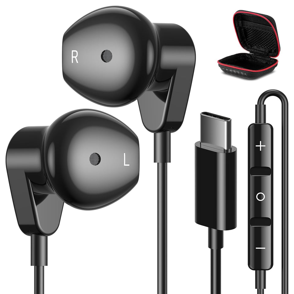 APETOO USB-C headphones with compact ergonomic design for all-day comfort