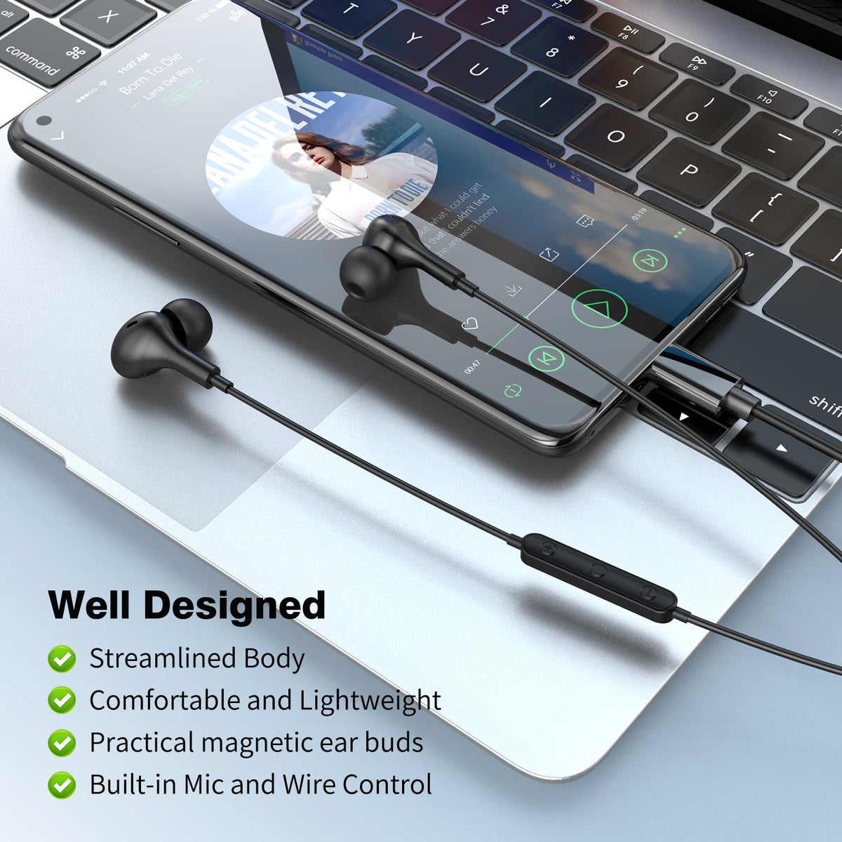 APETOO USB-C headphones compatible with Galaxy, Pixel, iPhone and more devices.