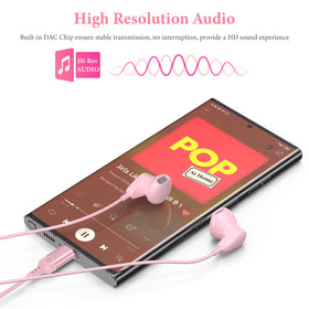 APETOO USB-C headphones with DAC chip for clearer voice calls