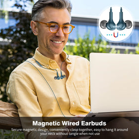 APETOO USB-C headphones with updated mic for hands-free calls on the go.