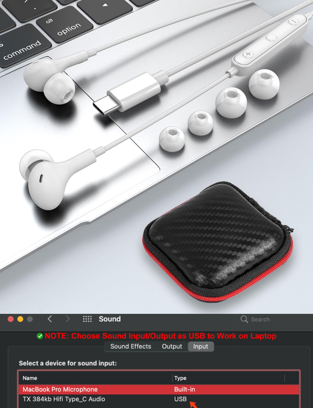 APETOO USB-C headphones feature inline control for volume and track
