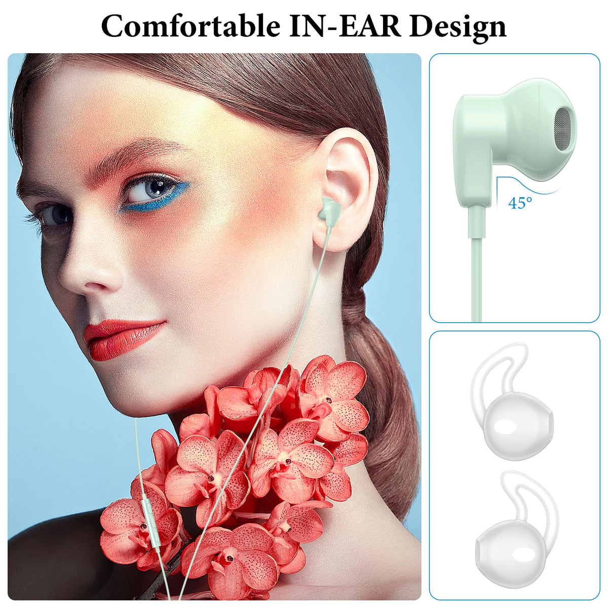 APETOO USB-C headphones with hi-fi DAC chip for clear music