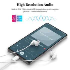 APETOO USB-C headphones in call view showing clear microphone for hands-free calls