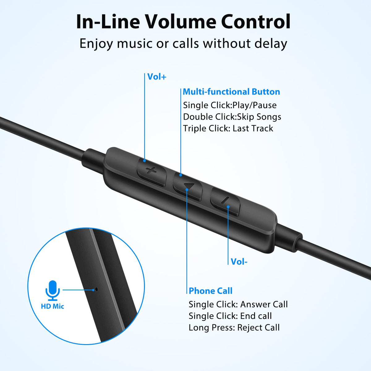 APETOO USB-C headphones inline mic and clip support hands-free calls.