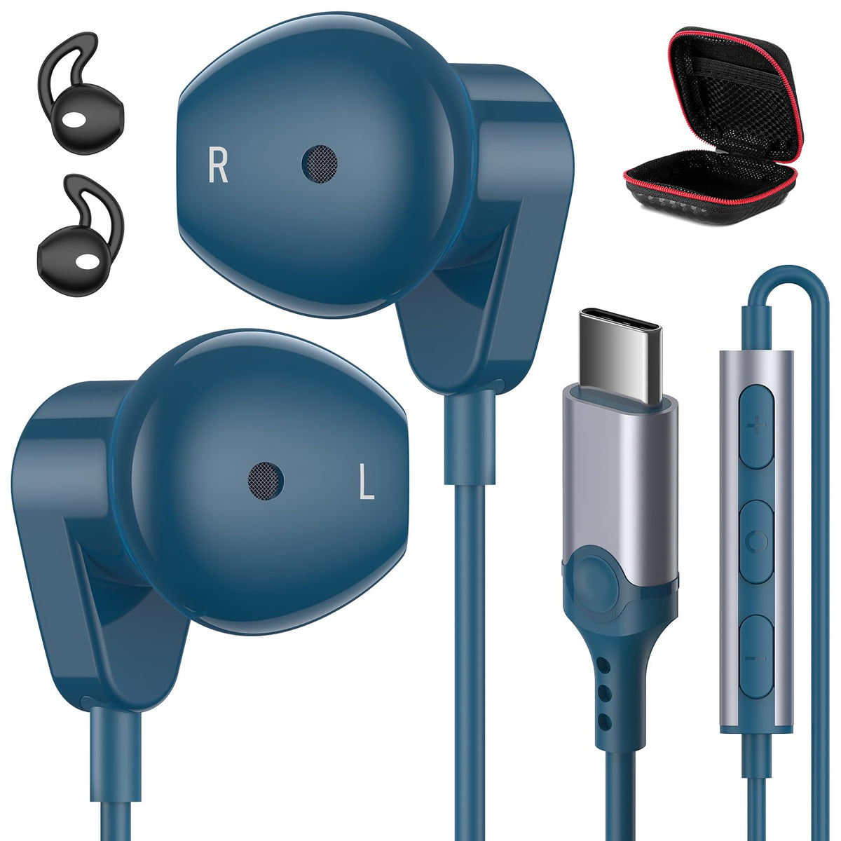 APETOO USB-C headphones for iPhone 17 Pro Max with clear sound and comfort.