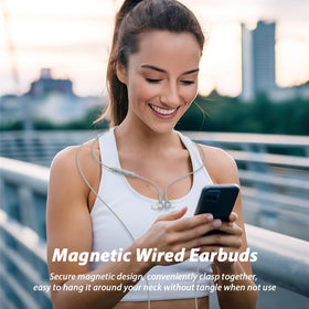 APETOO USB-C headphones magnetic back design for neck wear