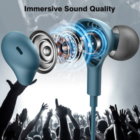 APETOO magnetic design earphones keep buds secure when not in use.