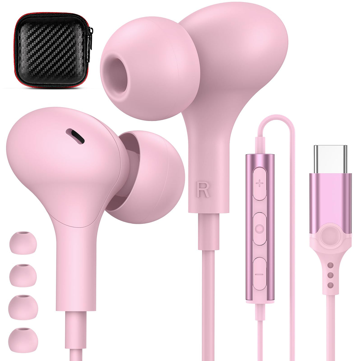 APETOO USB-C headphones with magnetic design for tangle-free wear