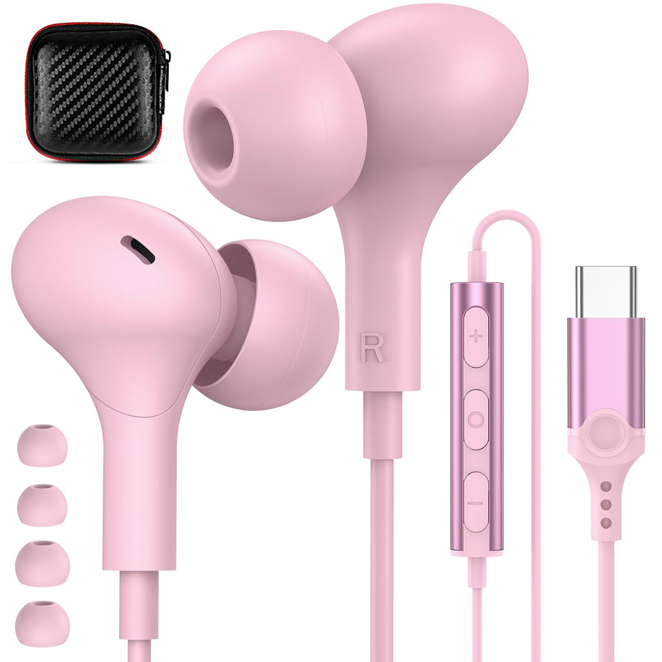 APETOO USB-C headphones with magnetic design for tangle-free wear