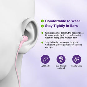 APETOO USB-C headphones with built-in microphone for hands-free calls