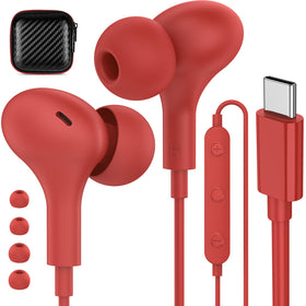 APETOO USB-C headphones with mic for crystal-clear calls and music on the go.