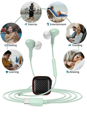APETOO USB-C headphones neck-wear magnets for convenient storage
