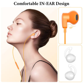 APETOO USB-C headphones orange feature DAC chip for high-fidelity audio
