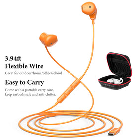 APETOO orange reinforced cable for durability and tangle resistance