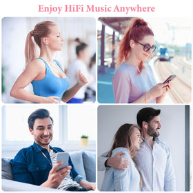 APETOO pink USB-C headphones case for easy transport