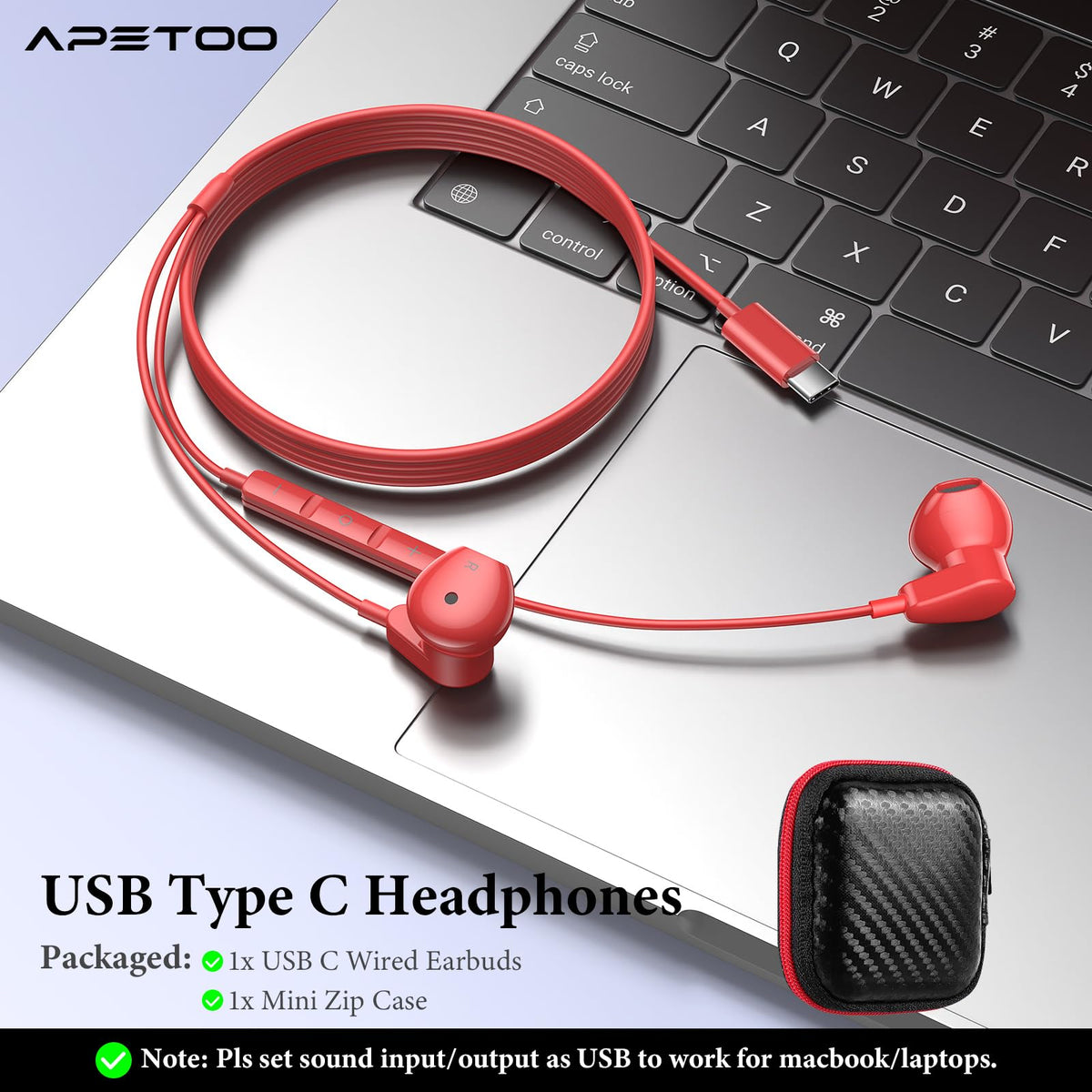 APETOO red product packaging and branding on box