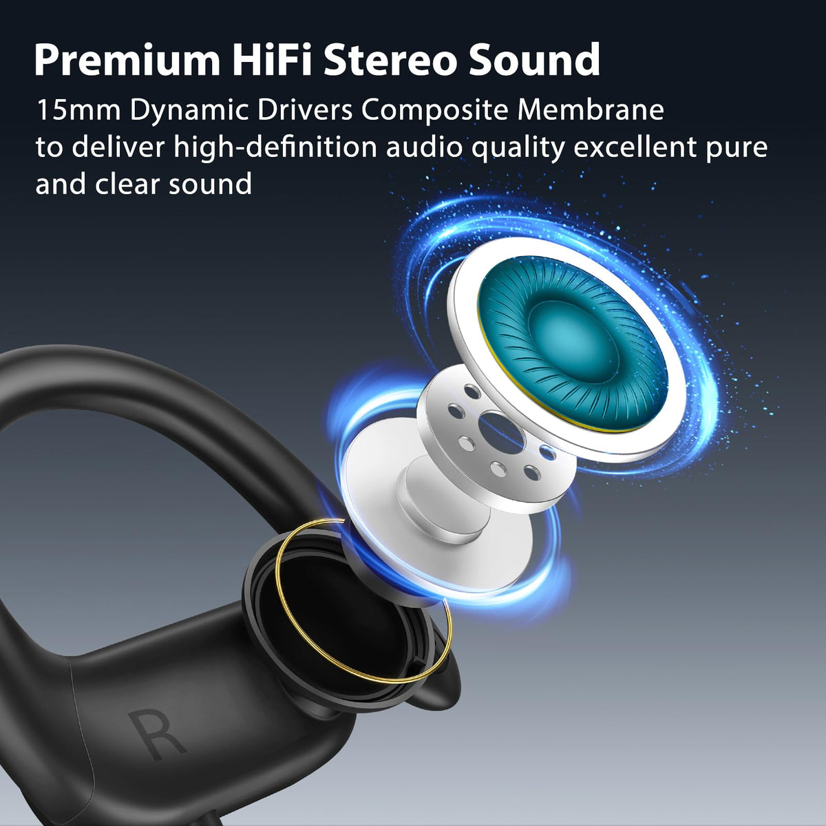APETOO USB-C headphones with earhook volume control enable easy on-the-go adjustments.