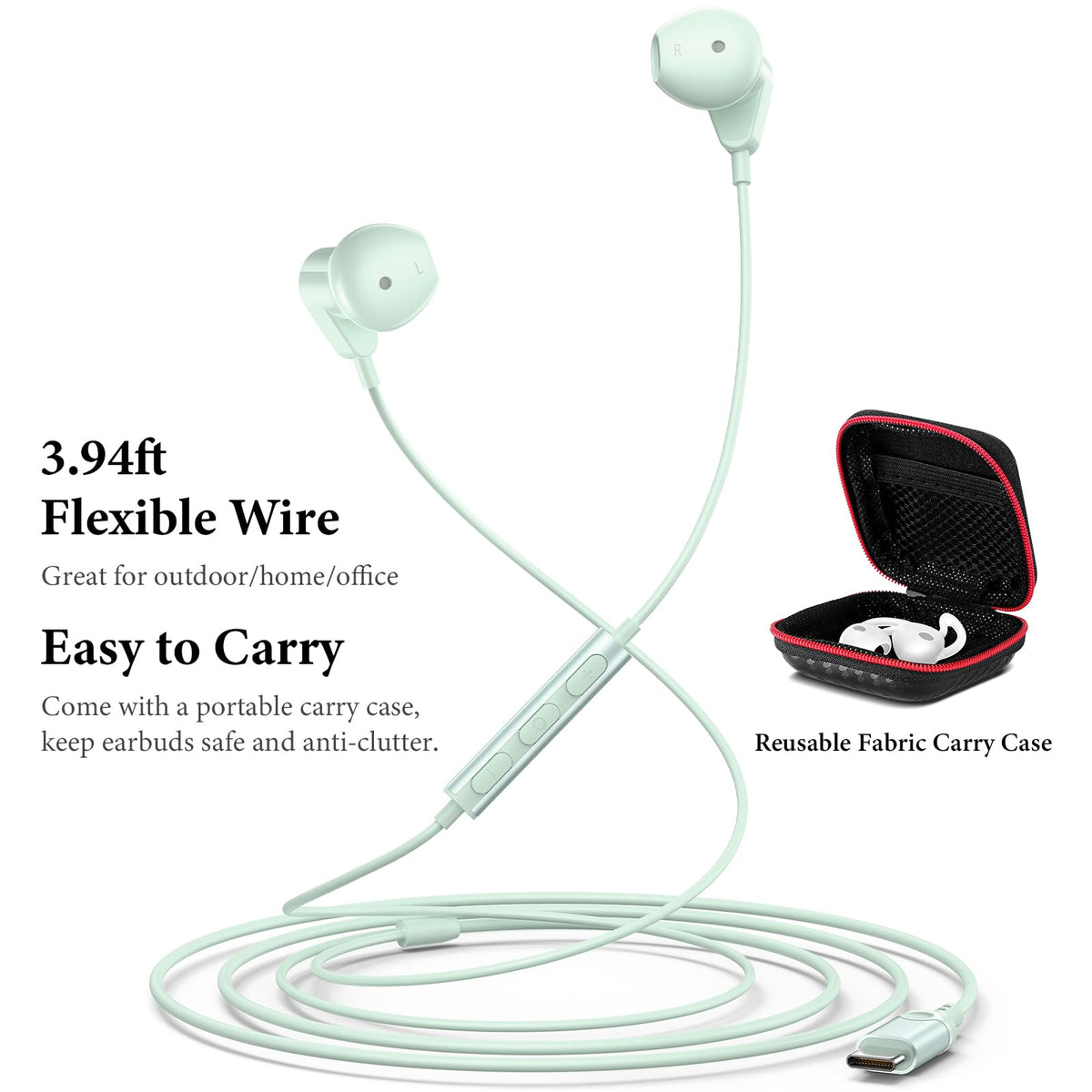 APETOO USB-C headphones showing wide device compatibility