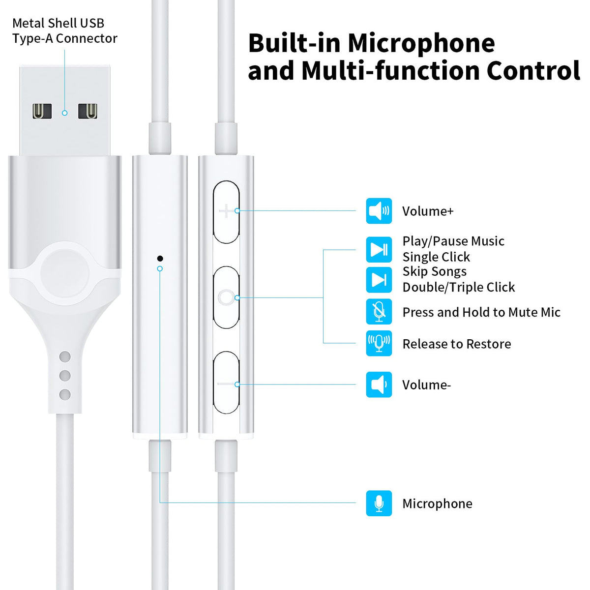 APETOO USB headphones magnetic back design keeps them handy