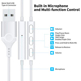 APETOO USB headphones magnetic back design keeps them handy